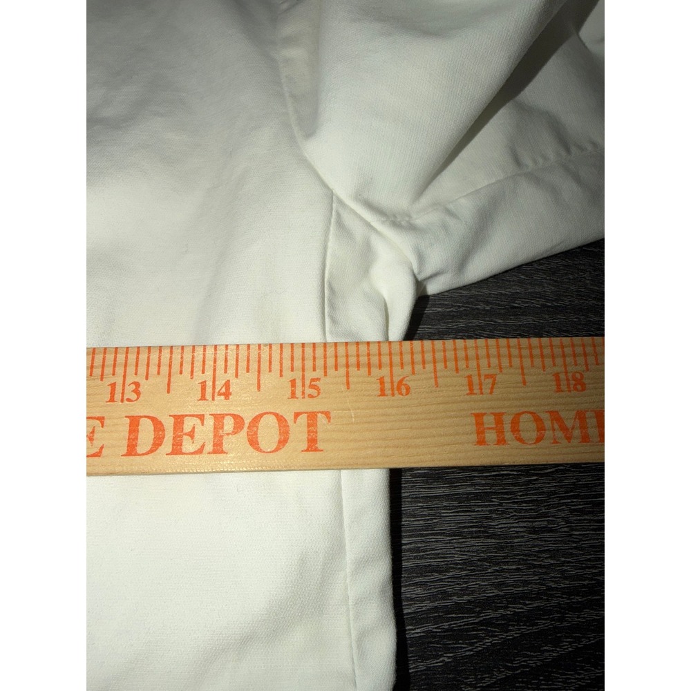 Banana Republic Blazer White Cotton Stretch One Button Classic Workwear Size 2 - Picture 4 of 7